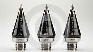 Hot Tip Nozzles on white background