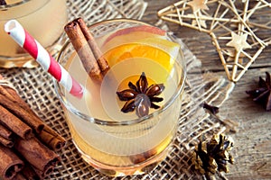 Hot toddy drink for Christmas