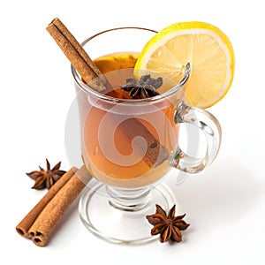Hot Toddy isolated on white background photo