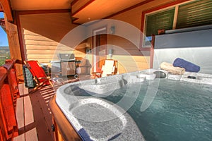 Hot Tub and Back Patio