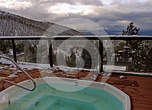 Hot tub view of South Lake Tahoe