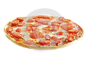 Hot vegetarian pizza