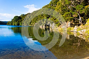 Hot water beach on Lake tarawera