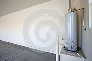 Hot Water Heater in a Garage