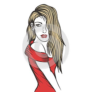 Hot woman vector illustration design