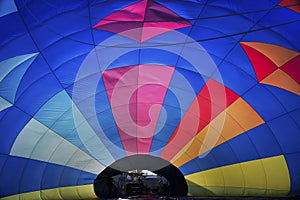 Hotair balloon from inside