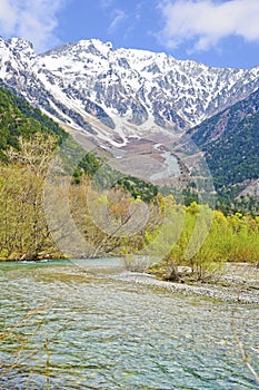 Hotaka mountains in Kamikochi.