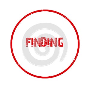 finding stamp on white