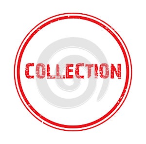 collection stamp on white