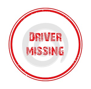 driver missing stamp on white