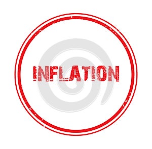 inflation stamp on white