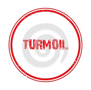 turmoil stamp on white