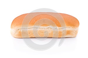 Hotdog bun isolated on white