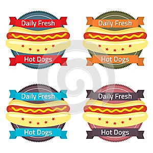 Hotdog Bun Label Set