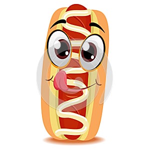 Hotdog on Bun mascot