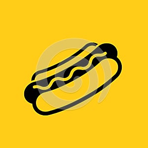 Hotdog vector icon