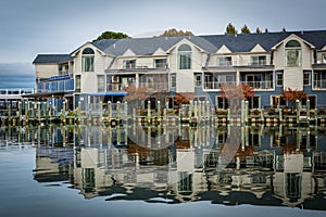 Hotel along the Miles River, in St. Michaels, Maryland.