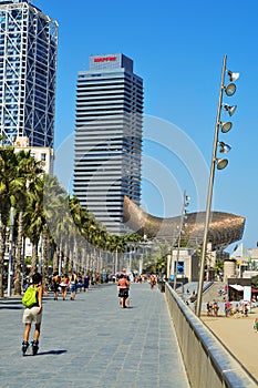 Hotel Arts and Torre Mapfre in Barcelona, Spain