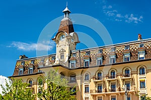 Hotel Aulac, a historic building in Lausanne