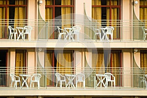 Hotel balconies photo