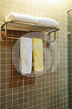 Hotel bathroom interior