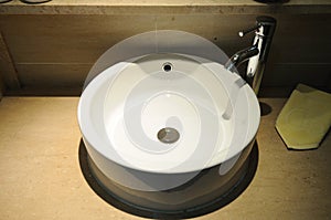 Hotel bathroom interior