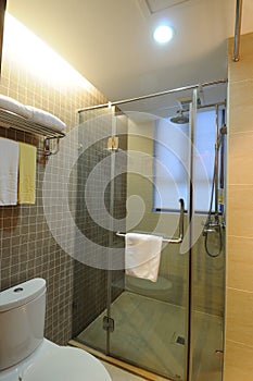 Hotel bathroom interior