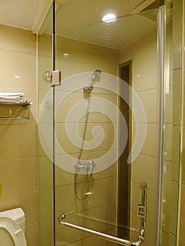 Hotel bathroom interior