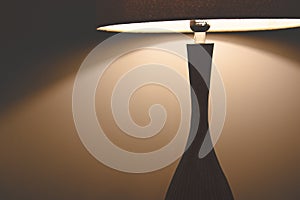 Hotel bedroom lamp. Object and interior concept. Resort and Vacaction theme.