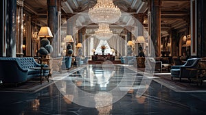 hotel blurred interior spaces photo