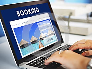 Hotel Booking Reservation Travel Reception Concept