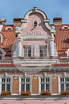 Hotel building facade