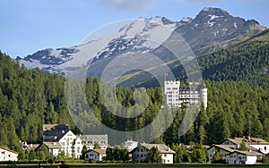 Hotel building mountain resort davos switzerland