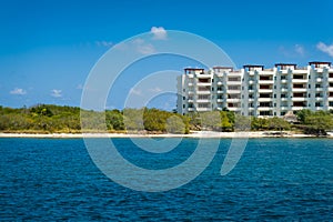 Hotel building by the sea