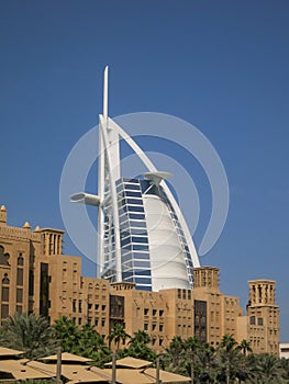 Hotel Burj Al Arab, Arab Sail in Dubai UAE.