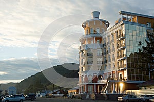 Hotel on the coast of Baikal in Listvyanka