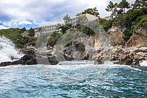 Hotel on the Corfu island, Greece