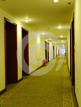 Hotel corridor