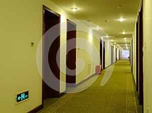 Hotel corridor