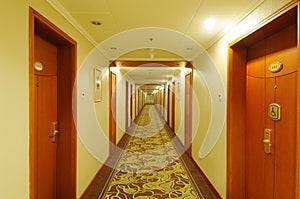 Hotel corridor