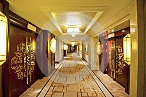 Hotel corridor