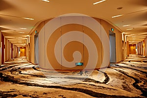 Hotel corridor lobby
