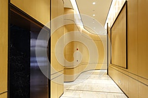 Hotel corridor lobby commercial building interior