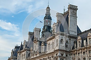 Hotel de Ville, the ancient City Hall of Paris