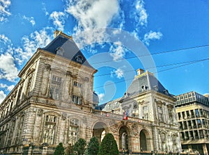 Hotel de ville of Lyon, Lyon old town, France