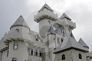 Hotel decorated as a castle