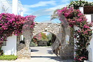 Hotel Entrance at Paros Greece