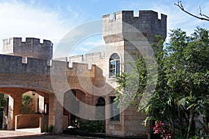 Hotel in the form of a medieval castle in the valley of Boquete in Panama