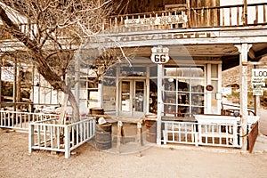 Hotel in a ghost town on route 66