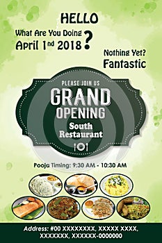 Hotel Grand Opening Poster template